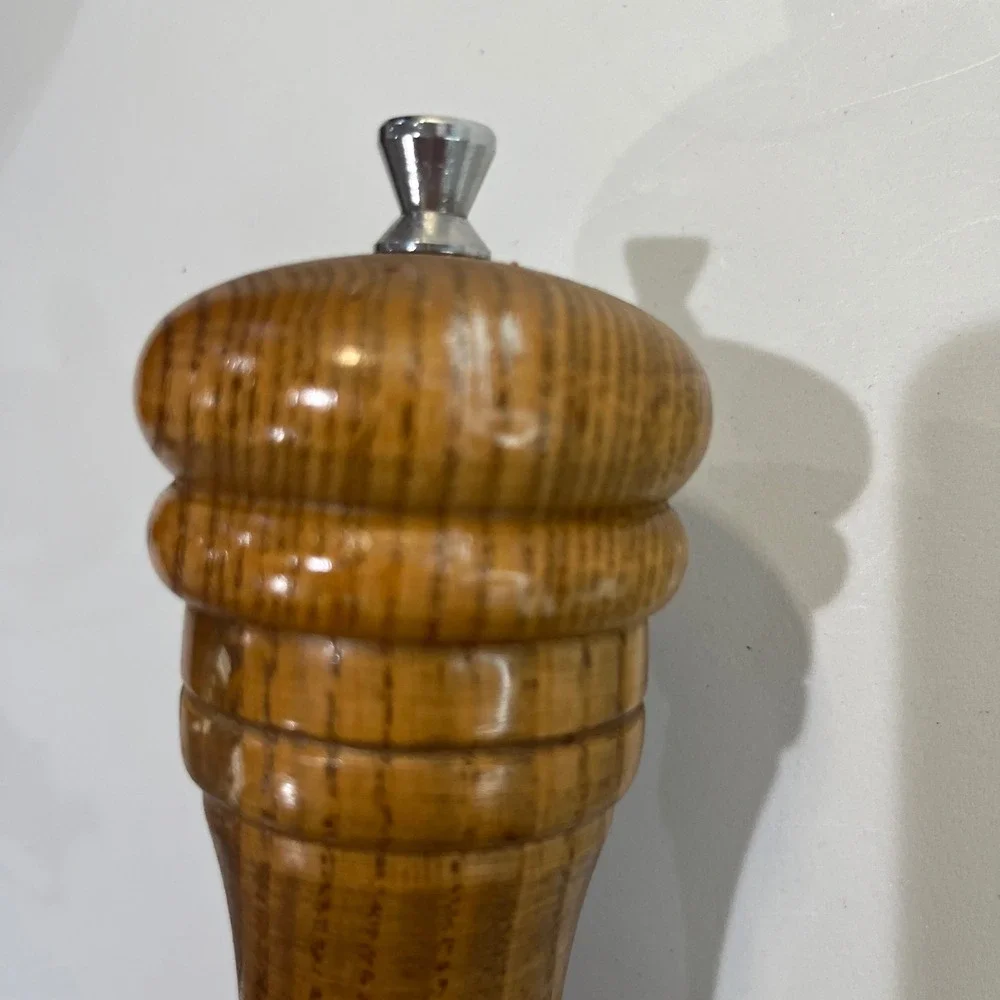 Vintage Wooden Pepper Mill Grinder 